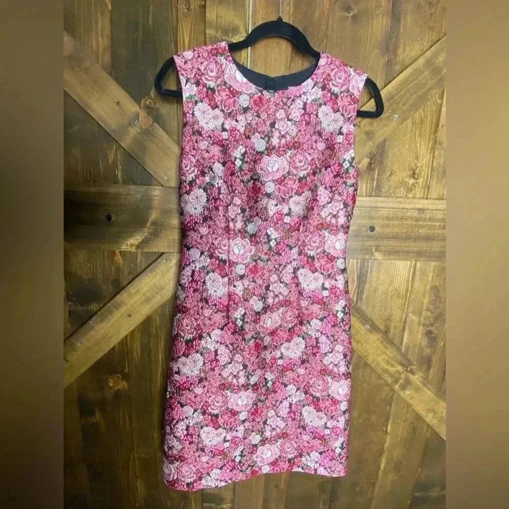 Adam Lippes Floral-Print Sheath Sleeveless Dress Women’s Size 4